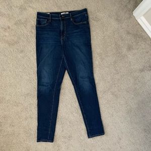 Levi high rise skinny jeans